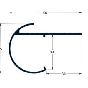 Kraaltrim standaard 25x50mm - Afbeelding 3